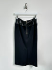 JEAN PAUL GAULTIER - A/W 1995 SAMPLE LONGUETTE SKIRT WITH LEATHER WAISTBAND