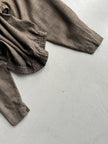 PLANTATION ISSEY MIYAKE - 1980s DRAPED COLLAR BOXY FIT BLOUSE