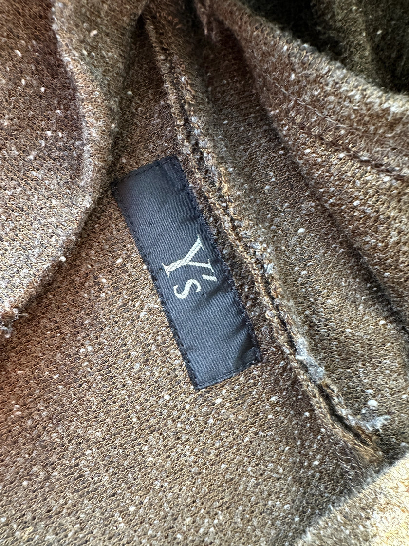 YOHJI YAMAMOTO Y's - A/W 2017 SHORT SLEEVE DRESS WITH FRONT PLEAT