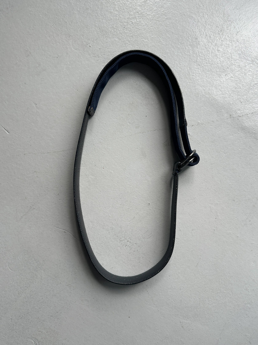 DIRK BIKKEMBERGS - 1990s METAL D-RING BUCKLE LEATHER BELT