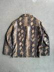 1980s SNAKESKIN PRINT LEATHER JACKET