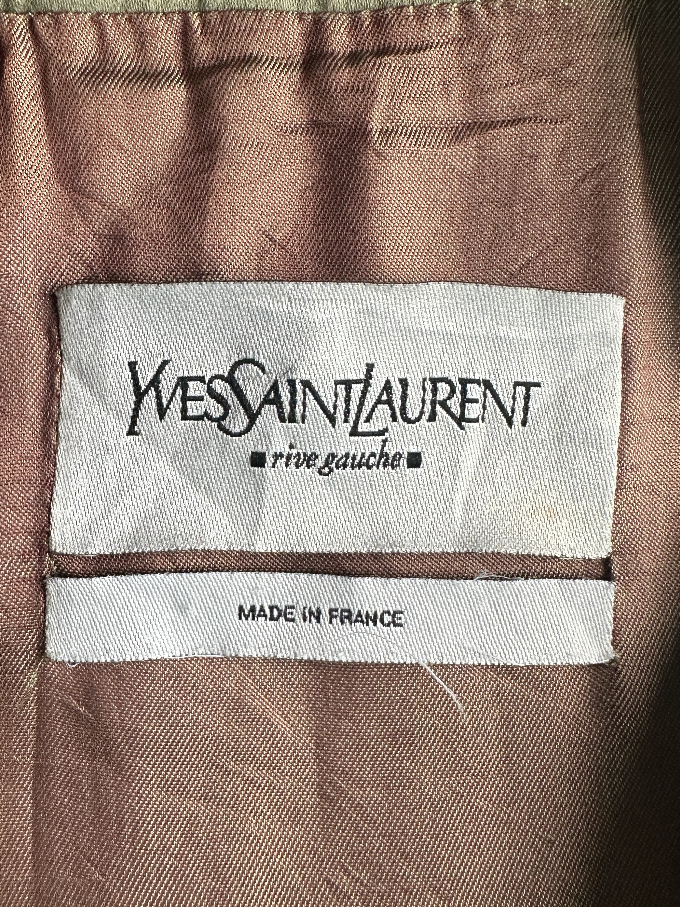 YVES SAINT LAURENT BY STEFANO PILATI - F/W 2006 COLLARLESS JACKET WITH CURVED SLEEVES