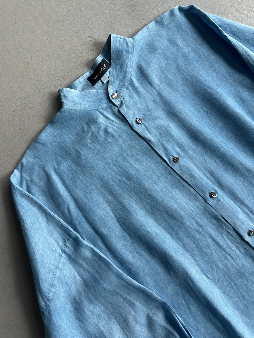 ESKANDAR - 1990s LONG SLEEVE OVERSIZED LINEN SHIRT