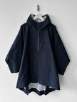 ITALIAN LABEL - SAMPLE OVERSIZED HOODED CAPE JACKET WITH MESH UNDERLAYER