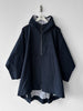 ITALIAN LABEL - SAMPLE OVERSIZED HOODED CAPE JACKET WITH MESH UNDERLAYER
