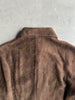 ARMANI JEANS - 1990s SUEDE EFFECT POINTED COLLAR SHIRT