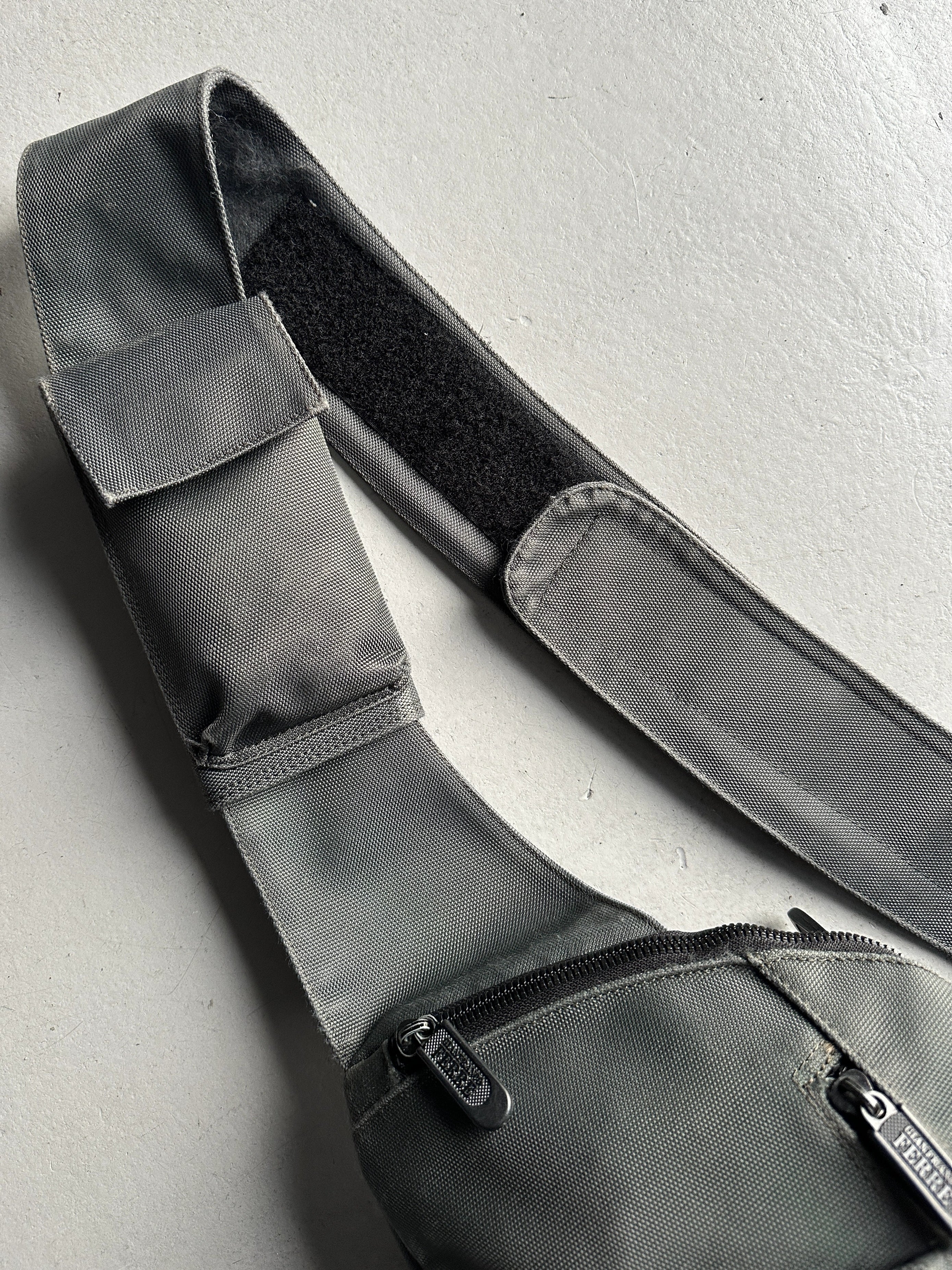 GIANFRANCO FERRÉ - 1990s SLING BAG WITH VELCRO STRAP POUCH