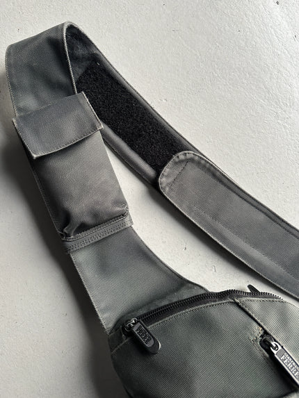 GIANFRANCO FERRÉ - 1990s SLING BAG WITH VELCRO STRAP POUCH