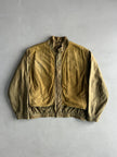 1980s PANELED SUEDE BOMBER JACKET