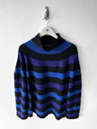 YOHJI YAMAMOTO - early 2000s STRIPED OVERSIZED KNIT JUMPER