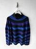 YOHJI YAMAMOTO - early 2000s STRIPED OVERSIZED KNIT JUMPER