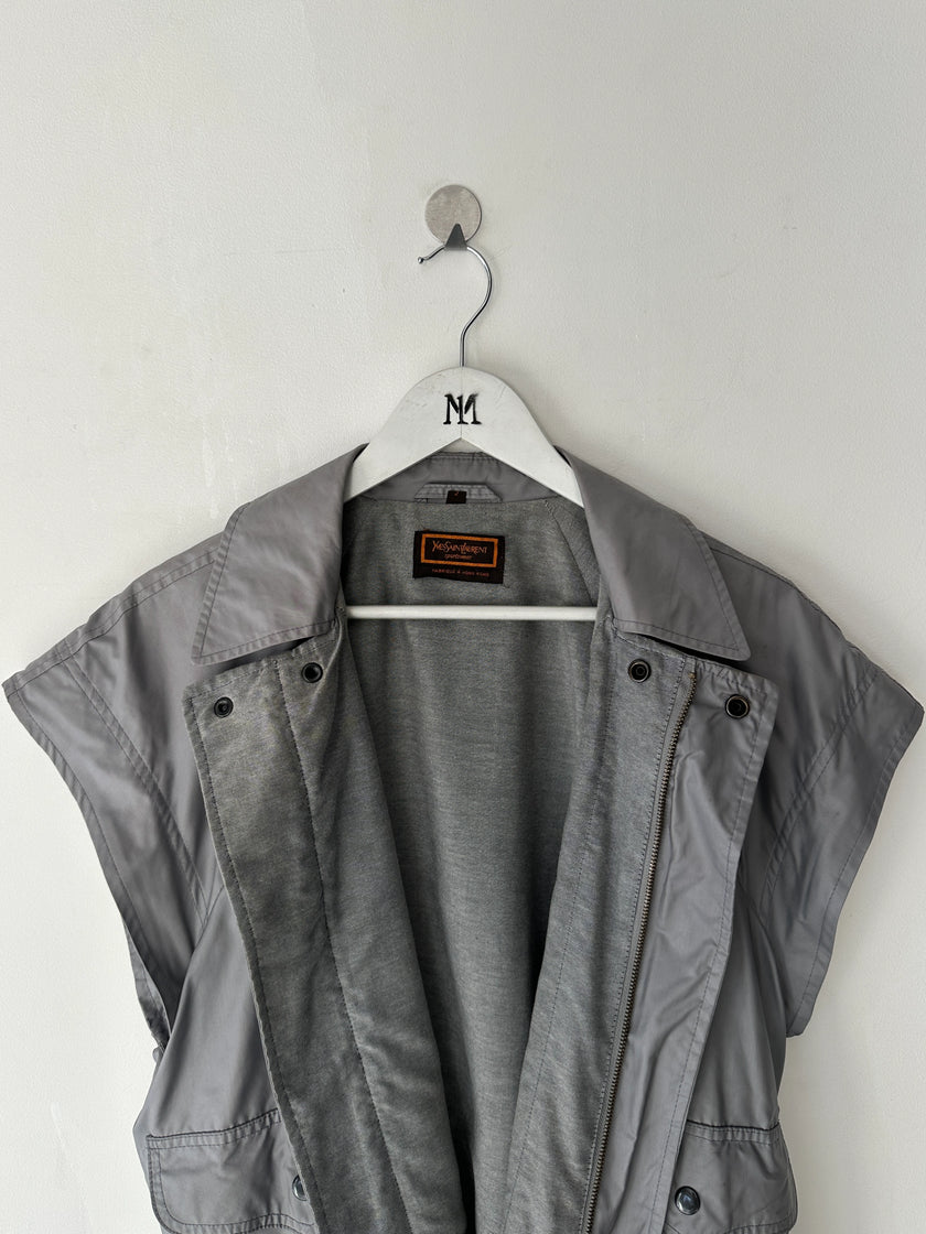 YVES SAINT LAURENT - 1990s 2 IN 1 BOMBER JACKET GILET