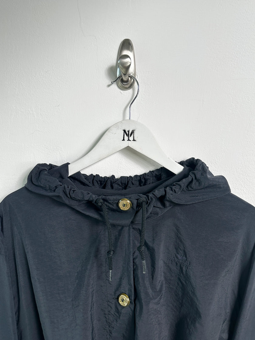 ARMANI JEANS - 1990s CROP FIT NYLON HOODED JACKET