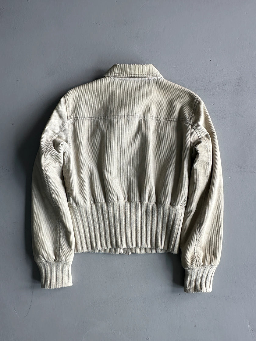 ARMANI JEANS - 1990s CORDUROY FITTED WAIST JACKET