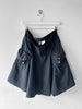 JEAN PAUL GAULTIER - 2000s PANELED SKIRT WITH FRAYED HEM DETAILS