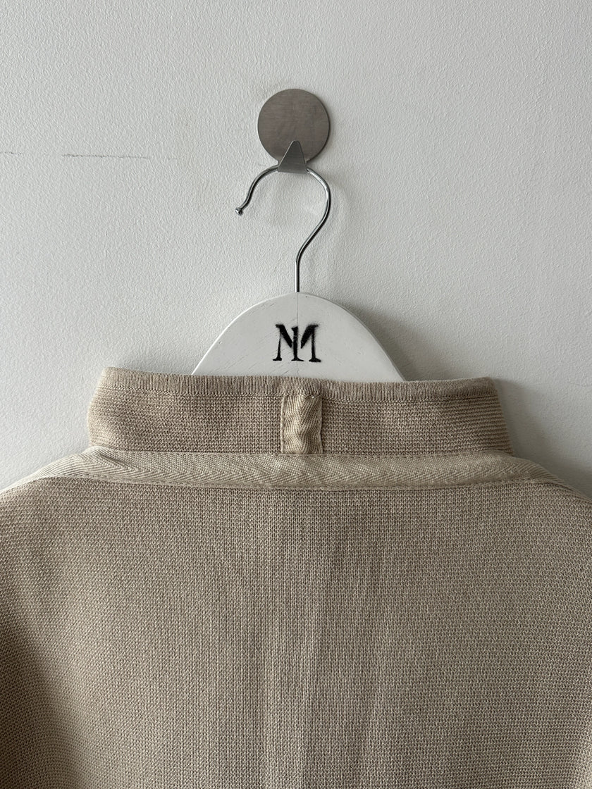 GIANFRANCO FERRÉ - 1990s TEXTURED KNIT CROP FIT PULLOVER