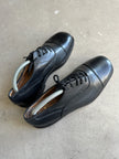 LARIO 1989 - 1990s SQUARE TOE LEATHER DERBY SHOES