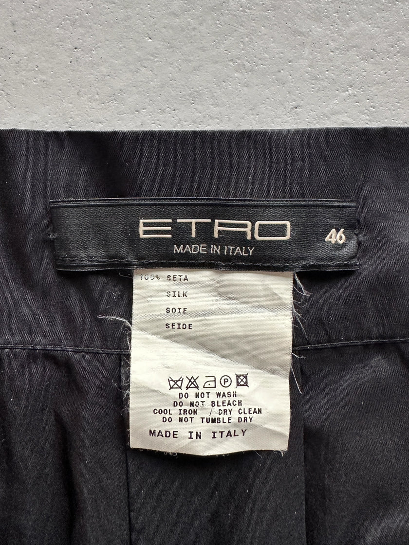 ETRO - 1990s WRAP AROUND SILK SKIRT