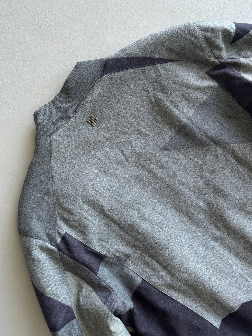 DIRK BIKKEMBERGS - 1990s SAMPLE BOTTLE NECK OVERSIZED BOMBER JACKET