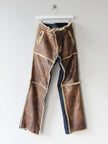DOLCE & GABBANA 2000s SAMPLE SHEARLING PANELED TROUSERS