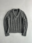 PRADA - A/W 2019 MOHAIR V NECK KNIT JUMPER