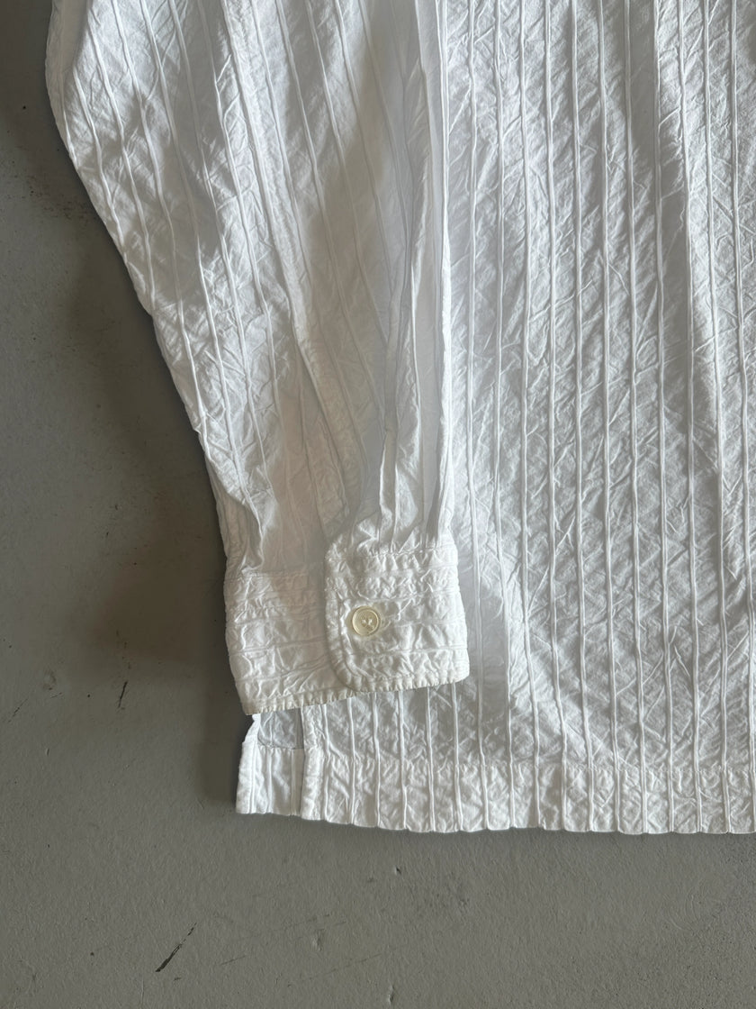 ISSEY MIYAKE MEN - S/S 2005 MANDARIN COLLAR CRINKLED SHIRT