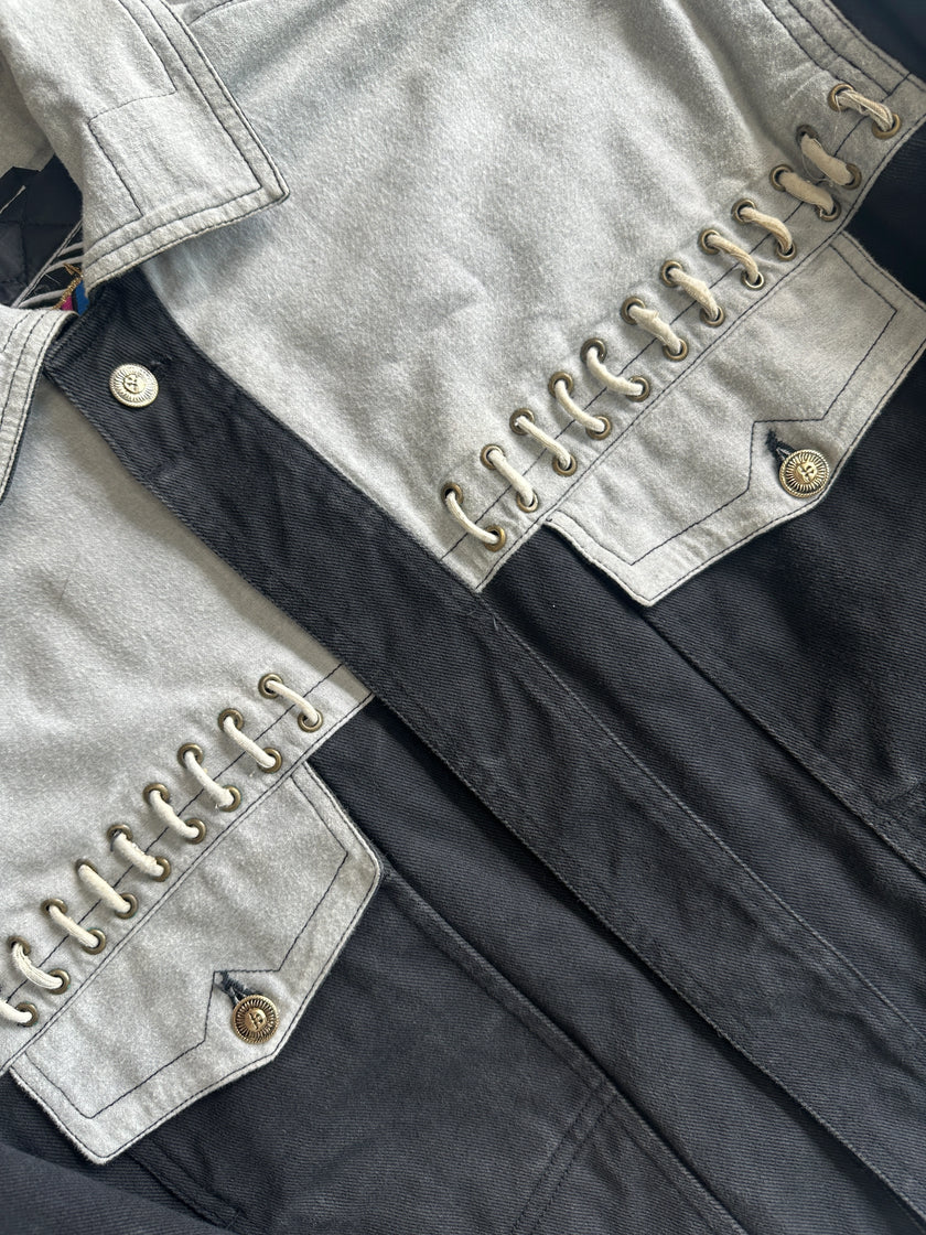 VERSACE - 1980s DENIM BOMBER JACKET