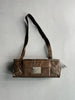 KRIZIA - 1990s LEATHER SILHOUETTE SHOULDER BAG