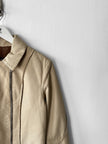 VITTORIO FORTI - late 1990s ASYMMETRIC FRONT LEATHER JACKET