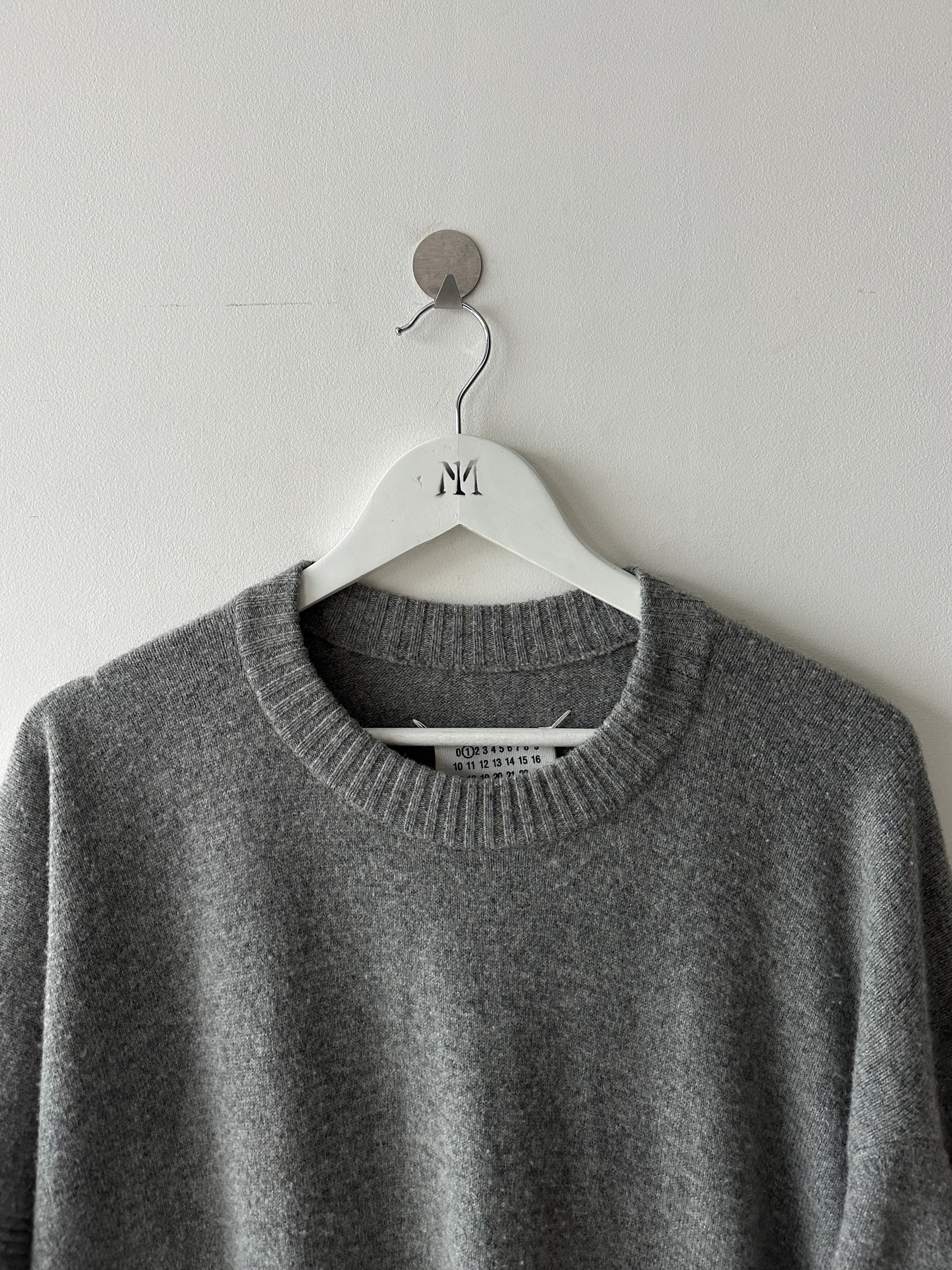 MAISON MARGIELA - F/W 2019 ASYMMETRIC PONCHO STYLE ONE SLEEVE KNIT JUMPER