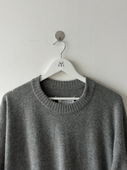 MAISON MARGIELA - F/W 2019 ASYMMETRIC PONCHO STYLE ONE SLEEVE KNIT JUMPER