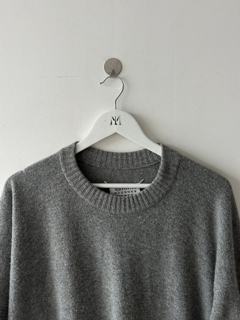 MAISON MARGIELA - F/W 2019 ASYMMETRIC PONCHO STYLE ONE SLEEVE KNIT JUMPER