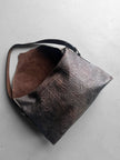 ROBERTO CAVALLI  - early 2000s EMBOSSED LEATHER SLOUCHY SHOULDER BAG