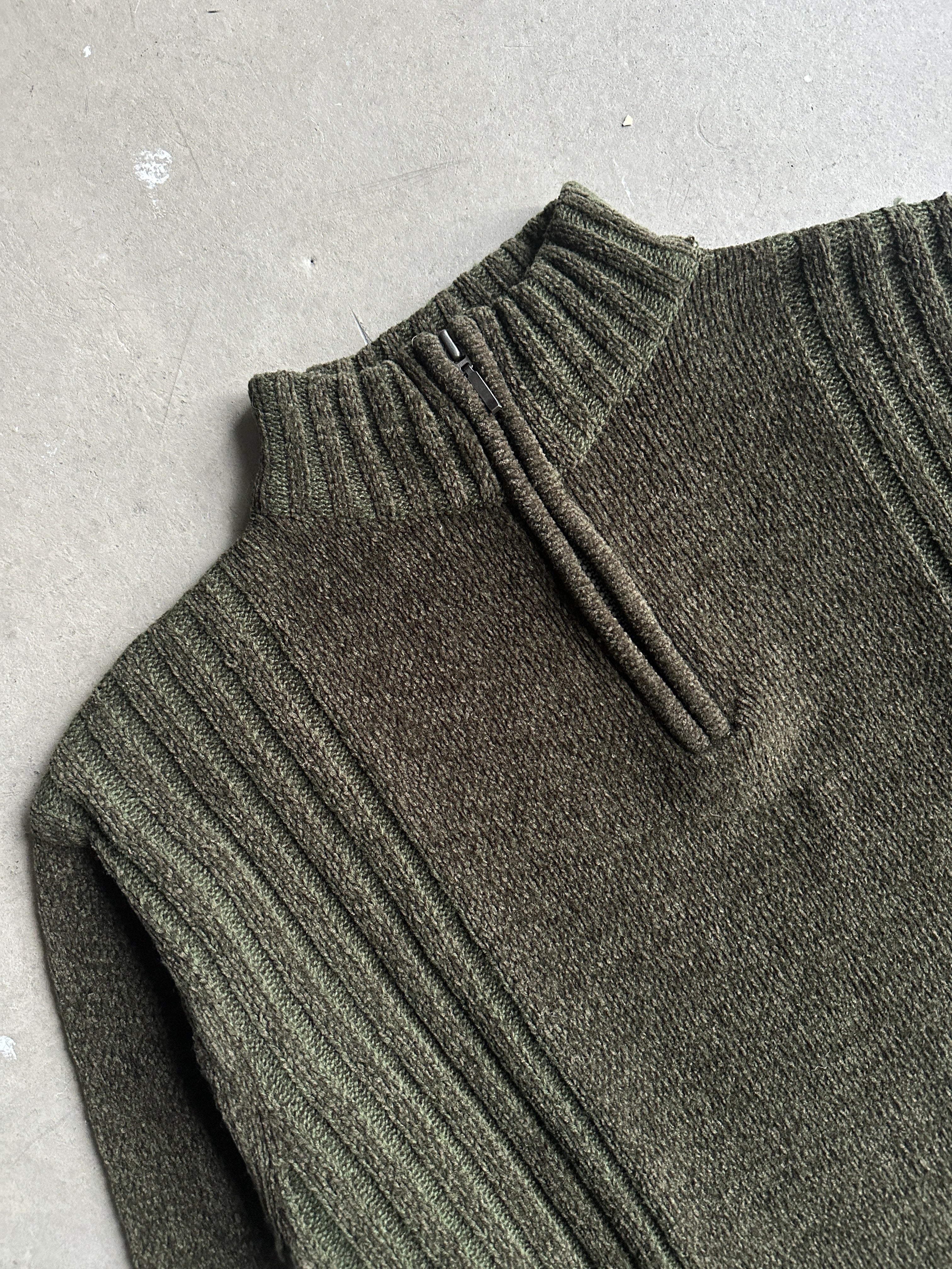 1990s CHENILLE MOCK NECK KNIT JUMPER