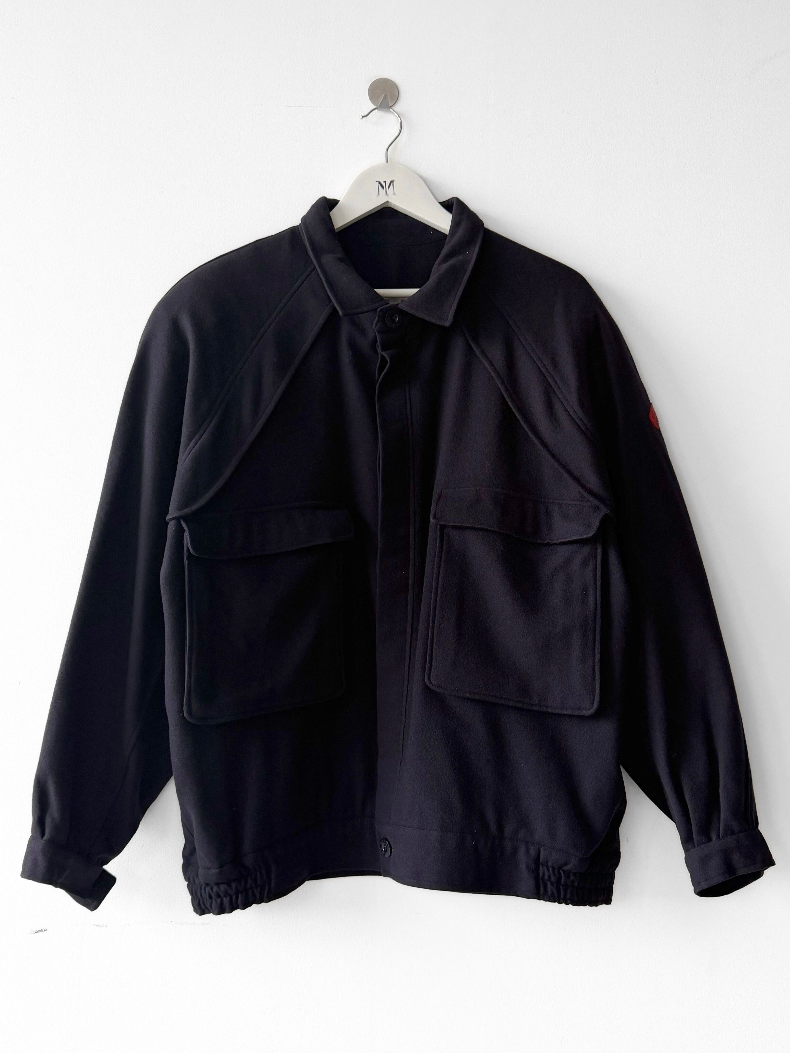 LES COPAINS - 1980s PANELED BOMBER JACKET WITH PATCH POCKETS AT CHEST