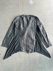 YOHJI YAMAMOTO Y's - S/S 2010 ASYMMETRICAL FRONT CRINKLED CARDIGAN