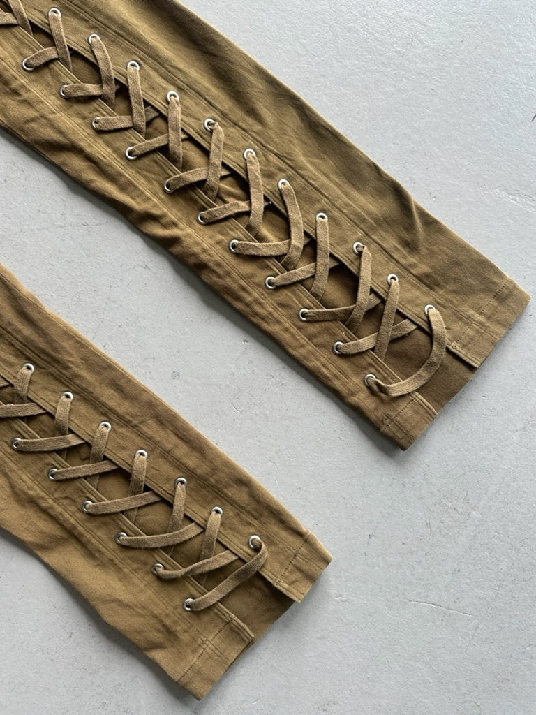 ISSEY MIYAKE - S/S 2004 LACED FRONT TROUSERS