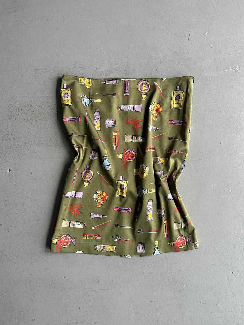 ICEBERG - 1990s COSMETICS PRINT SKIRT