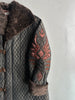 KANSAI YAMAMOTO - 1990s OVERSIZED QUILTED COAT WITH FUR COLLAR