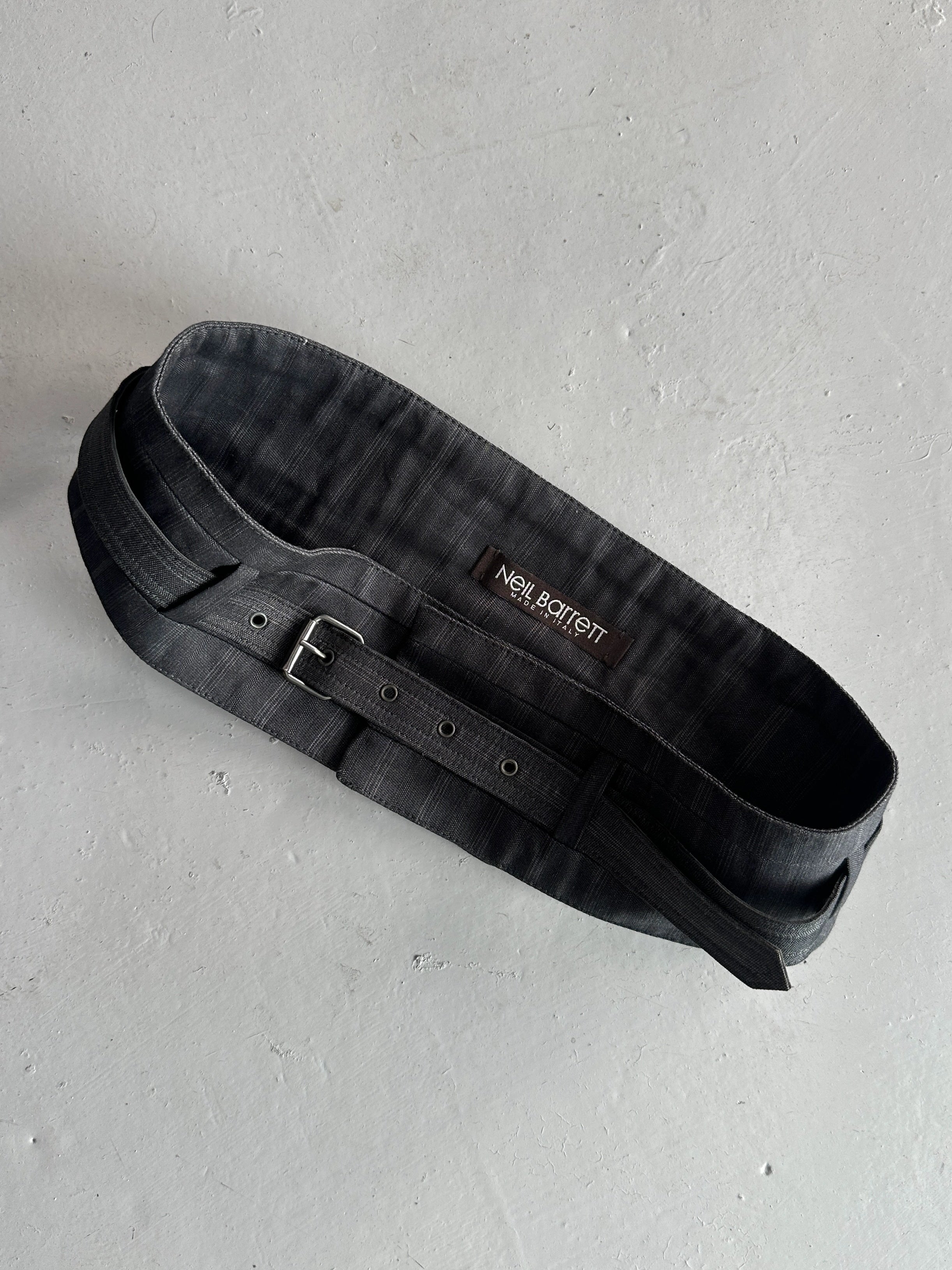 NEIL BARRETT - early 2000s LINEN WAIST BELT