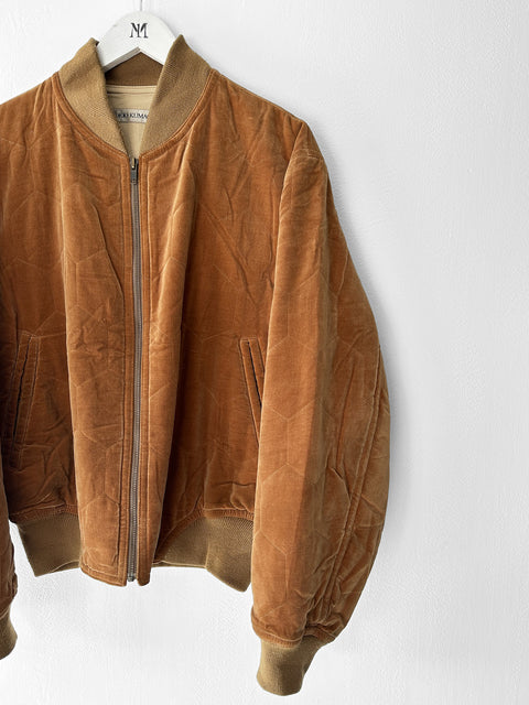 TOKIO KUMAGAI - 1980s VELVET BOMBER JACKET