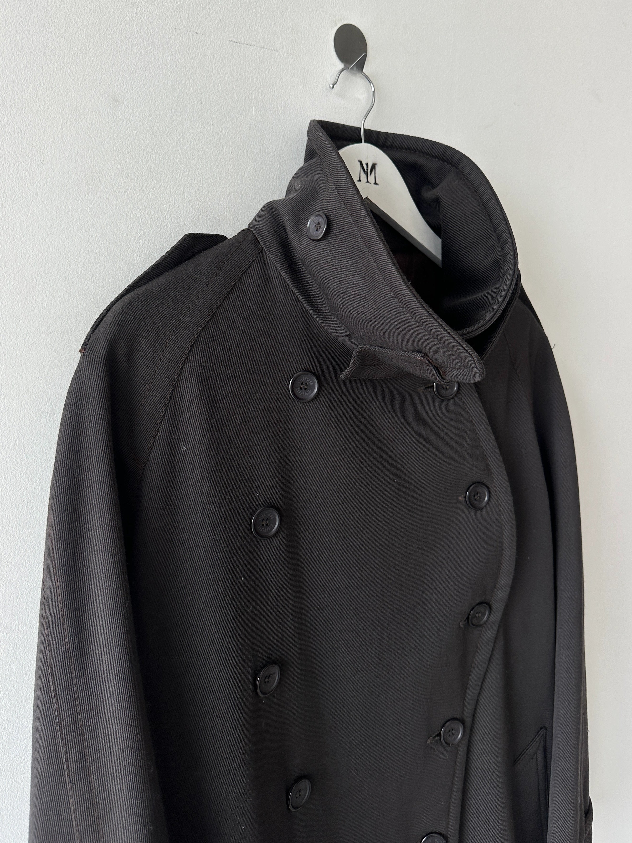 GIANFRANCO FERRÉ - 1990s DROPPED SHOULDERS FUNNEL NECK COAT