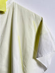 ISSEY MIYAKE - S/S 2014 LAYERED BLOUSE WITH CONTRASTING YELLOW INNERN LAYER
