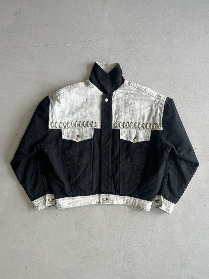 VERSACE - 1980s DENIM BOMBER JACKET