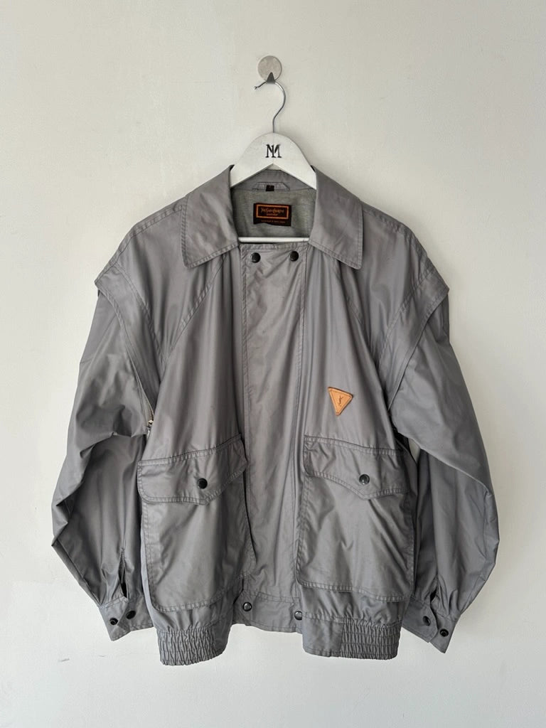 YVES SAINT LAURENT - 1990s 2 IN 1 BOMBER JACKET GILET