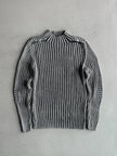 DANIELE ALESSANDRINI - 1990s MOCK NECK RIBBED JUMPER