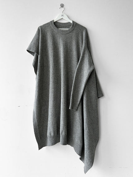 MAISON MARGIELA - F/W 2019 ASYMMETRIC PONCHO STYLE ONE SLEEVE KNIT JUMPER