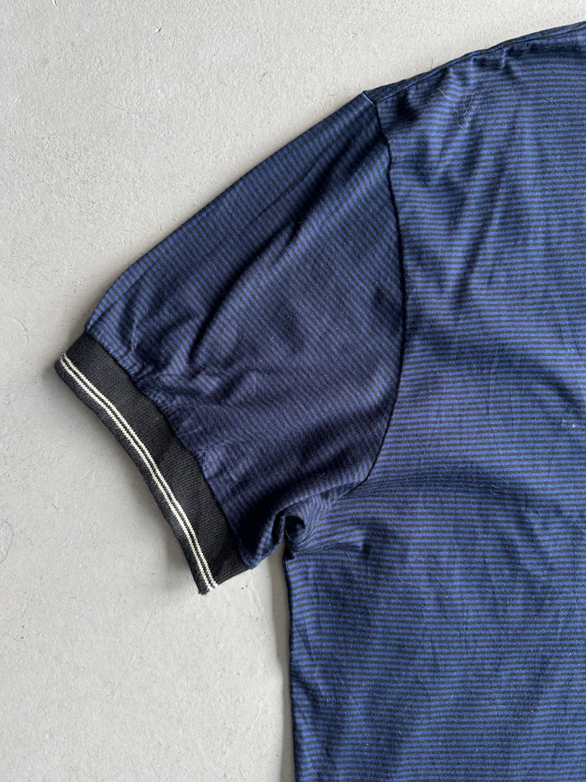 JEAN PAUL GAULTIER JUNIOR - S/S 1989 RIBBED NECK STRIPED T-SHIRT