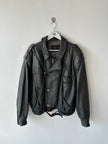 LES MILLÉSIMES DE MARITHÉ & FRANÇOIS GIRBAUD - early 1990s LEATHER BOMBER JACKET