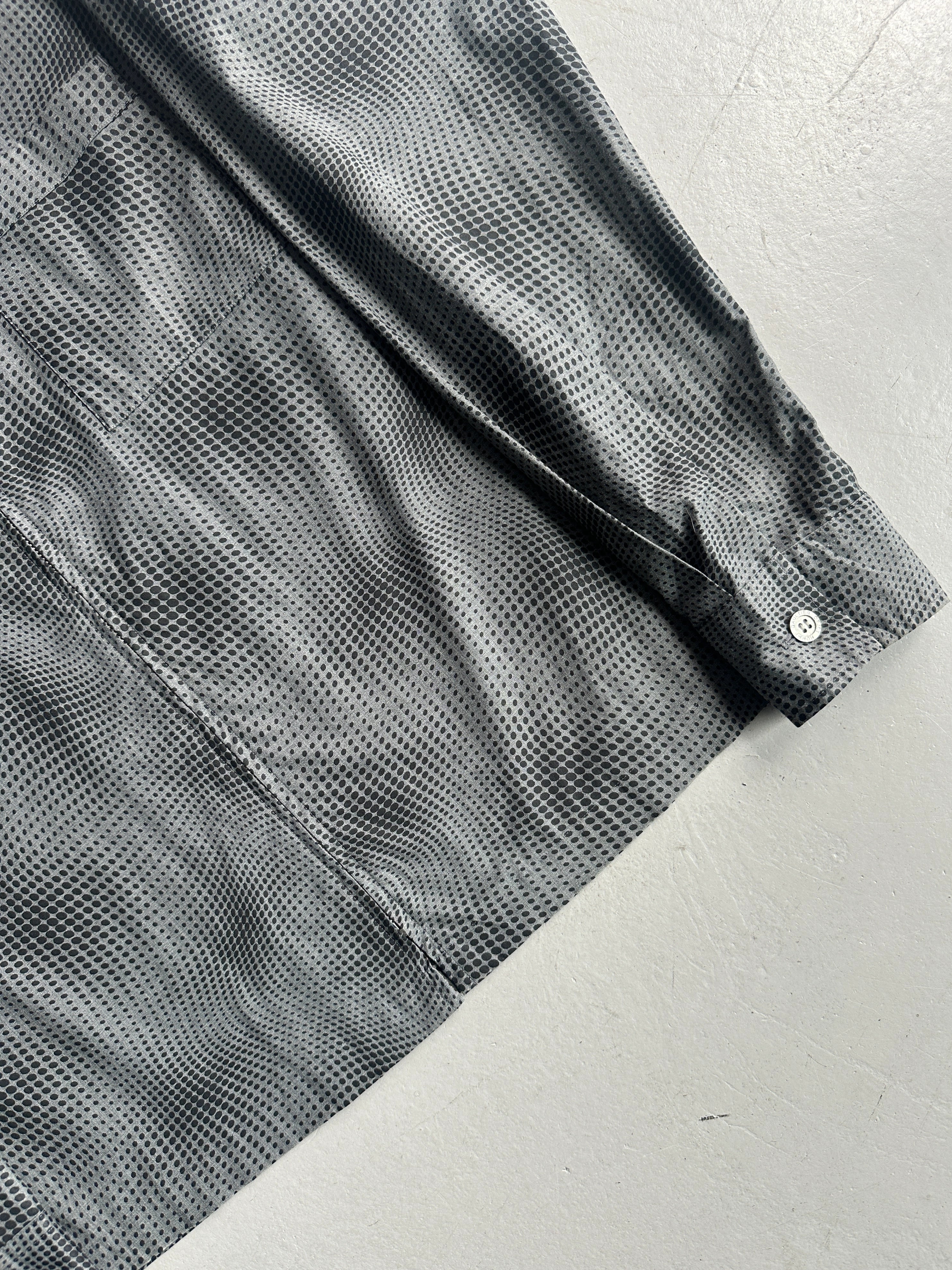 JEAN PAUL GAULTIER OBJET - 1990s CYBER DOTS SURREALIST ZIPPED SHIRT